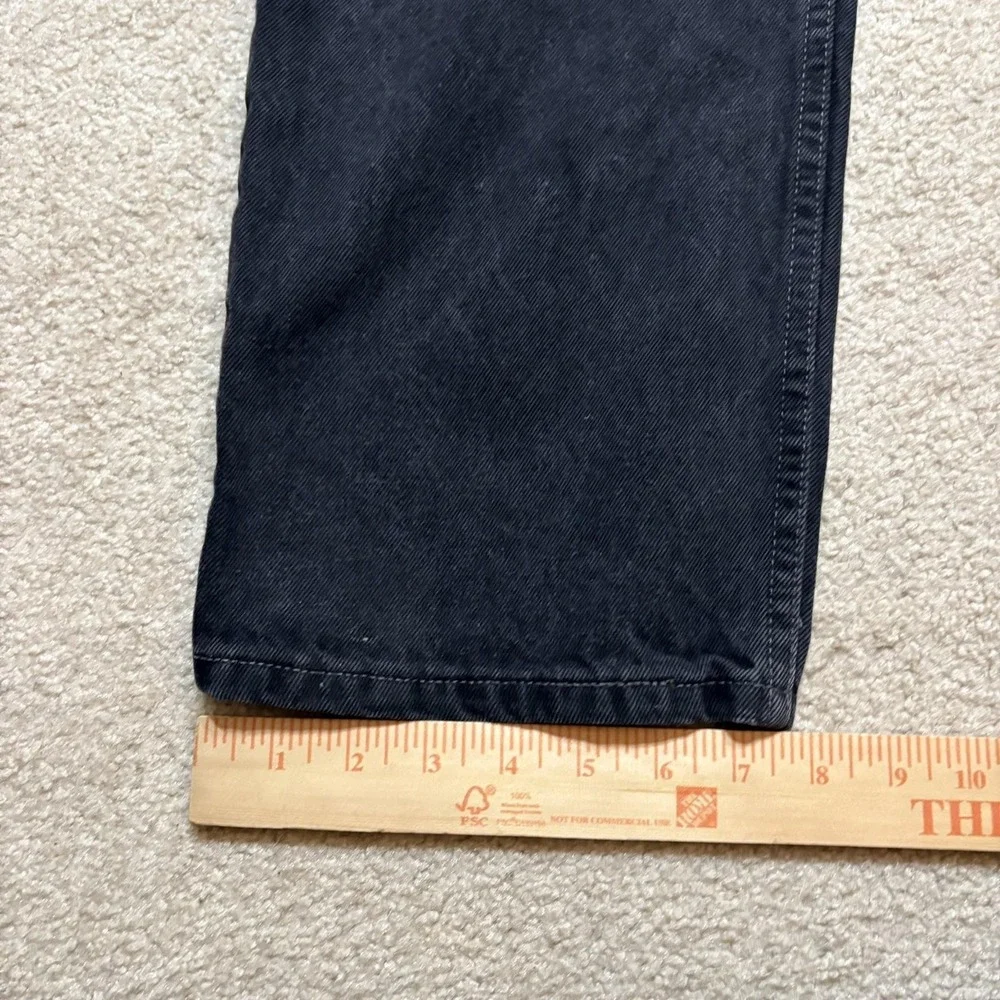Vtg 90s Levis 550 Jeans Mens 34x30 Black Relaxed Fit Tapered Leg Denim Pants
